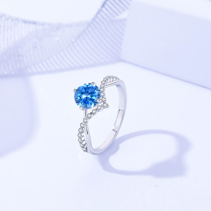 Affordable Luxury Style 925 Sterling Silver Moissanite Ring