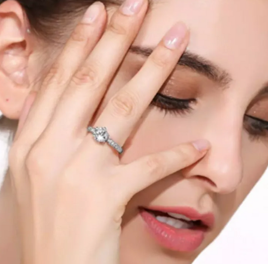 Classic Six-Claw Moissanite Ring