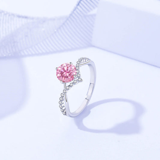 Affordable Luxury Style 925 Sterling Silver Moissanite Ring