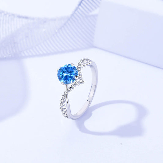 Affordable Luxury Style 925 Sterling Silver Moissanite Ring